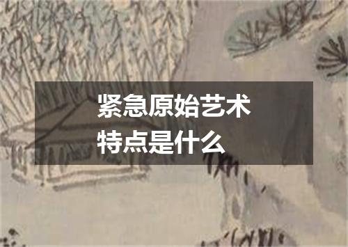 紧急原始艺术特点是什么