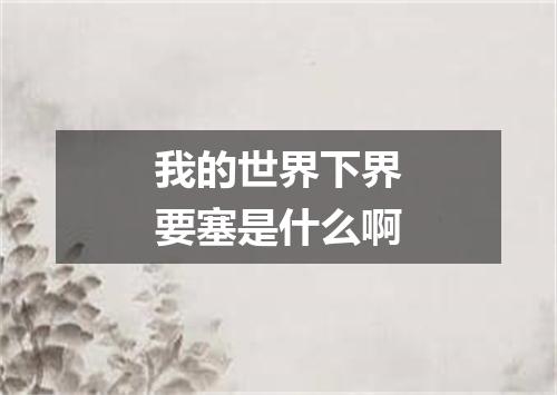 我的世界下界要塞是什么啊