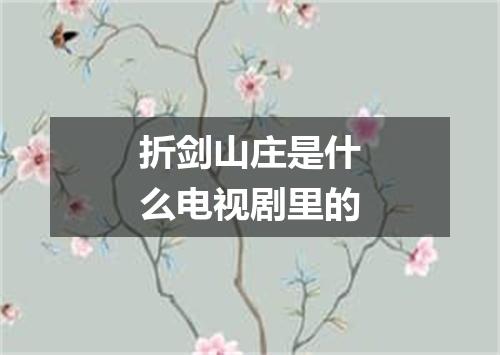 折剑山庄是什么电视剧里的