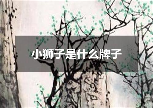 小狮子是什么牌子