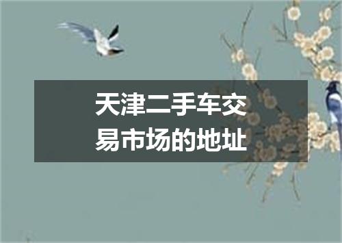 天津二手车交易市场的地址