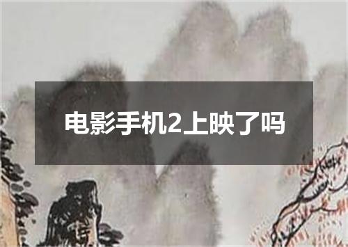 电影手机2上映了吗