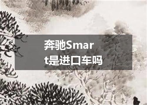 奔驰Smart是进口车吗