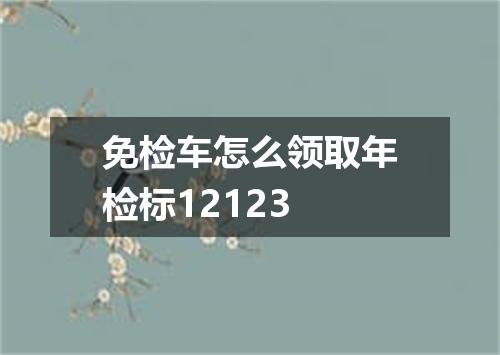 免检车怎么领取年检标12123
