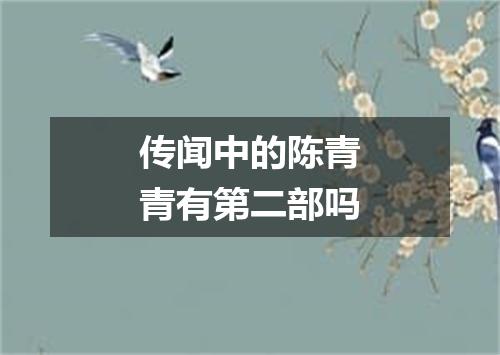 传闻中的陈青青有第二部吗