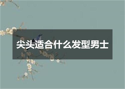 尖头适合什么发型男士