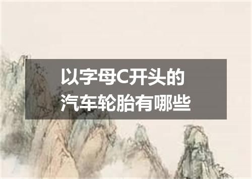 以字母C开头的汽车轮胎有哪些
