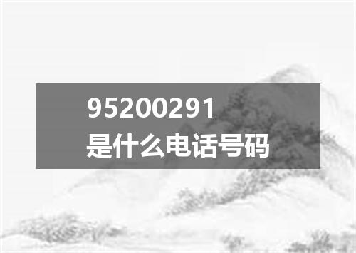 95200291是什么电话号码