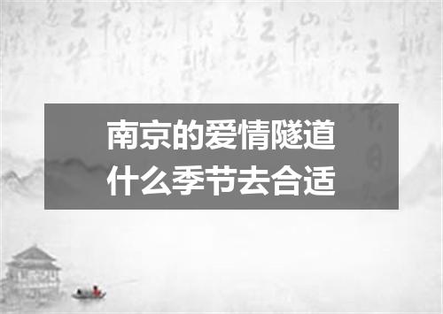 南京的爱情隧道什么季节去合适