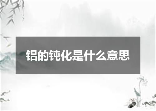 铝的钝化是什么意思