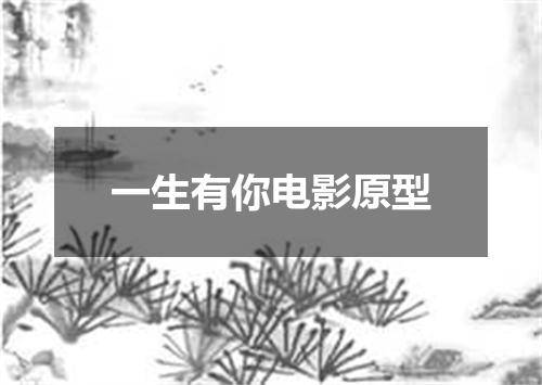 一生有你电影原型