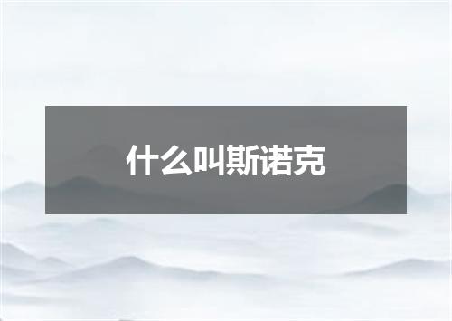 什么叫斯诺克