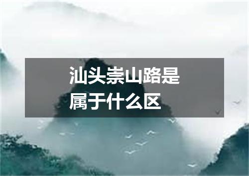 汕头崇山路是属于什么区