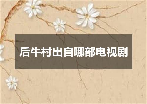 后牛村出自哪部电视剧