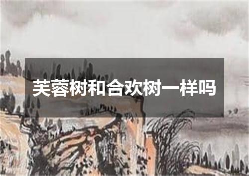 芙蓉树和合欢树一样吗