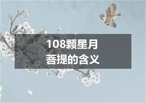 108颗星月菩提的含义