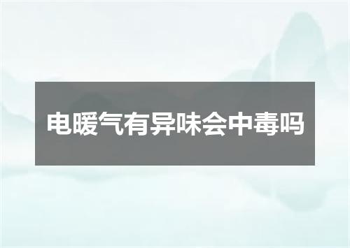 电暖气有异味会中毒吗