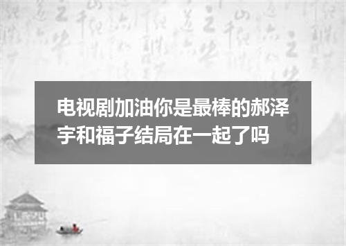 电视剧加油你是最棒的郝泽宇和福子结局在一起了吗