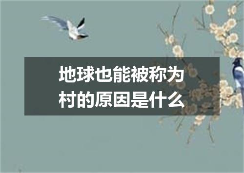 地球也能被称为村的原因是什么