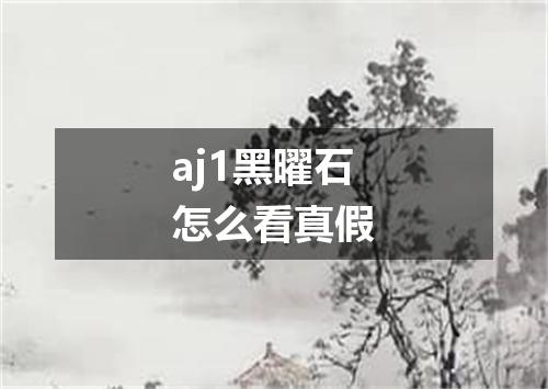 aj1黑曜石怎么看真假