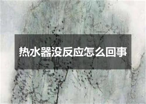 热水器没反应怎么回事