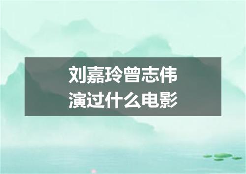 刘嘉玲曾志伟演过什么电影