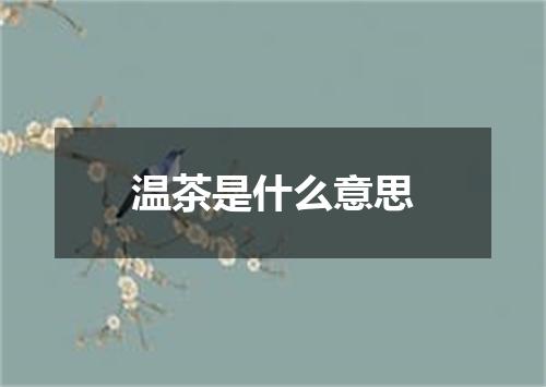 温茶是什么意思