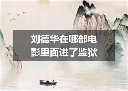 刘德华在哪部电影里面进了监狱