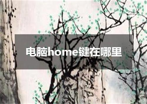 电脑home键在哪里