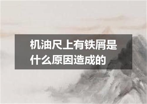 机油尺上有铁屑是什么原因造成的