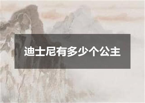 迪士尼有多少个公主