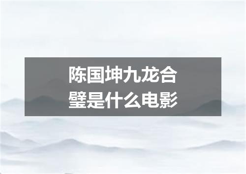 陈国坤九龙合璧是什么电影