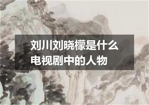 刘川刘晓檬是什么电视剧中的人物