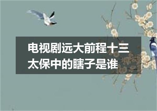 电视剧远大前程十三太保中的瞎子是谁