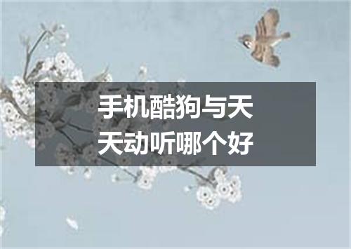 手机酷狗与天天动听哪个好