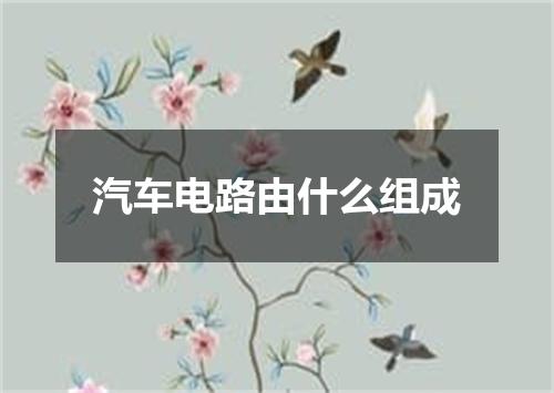 汽车电路由什么组成
