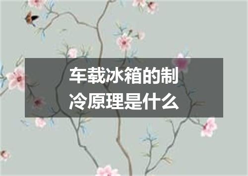 车载冰箱的制冷原理是什么