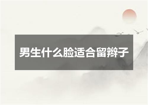男生什么脸适合留辫子