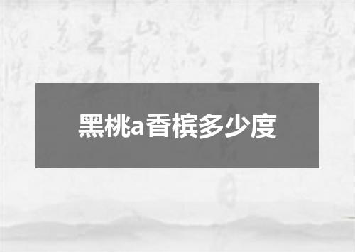 黑桃a香槟多少度