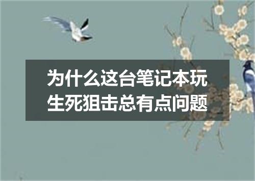 为什么这台笔记本玩生死狙击总有点问题