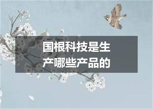 国根科技是生产哪些产品的