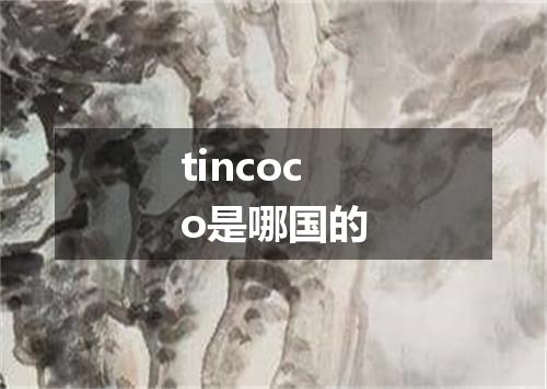 tincoco是哪国的
