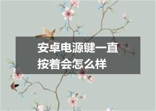 安卓电源键一直按着会怎么样