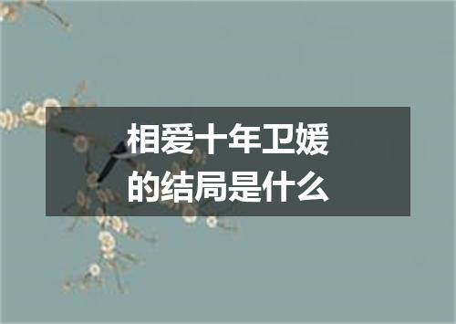 相爱十年卫媛的结局是什么