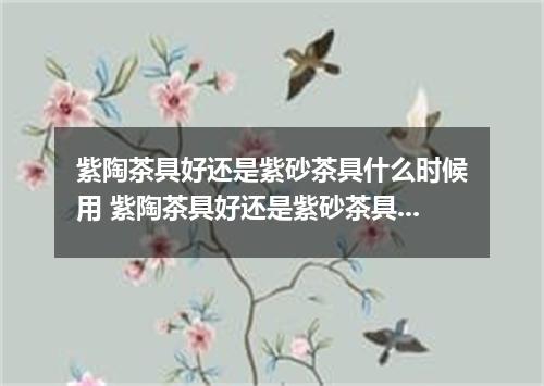 紫陶茶具好还是紫砂茶具什么时候用 紫陶茶具好还是紫砂茶具好