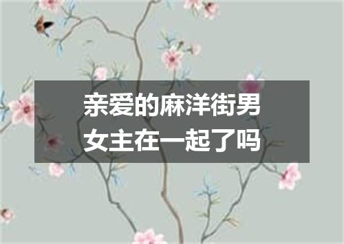 亲爱的麻洋街男女主在一起了吗
