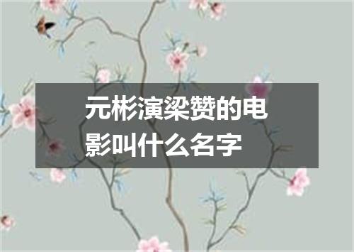 元彬演梁赞的电影叫什么名字