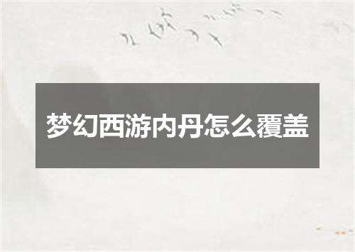 梦幻西游内丹怎么覆盖