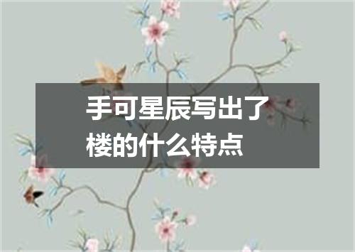 手可星辰写出了楼的什么特点