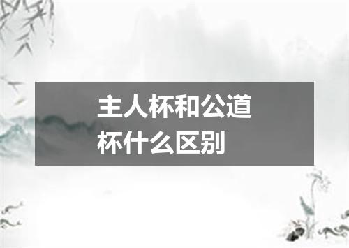 主人杯和公道杯什么区别